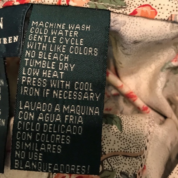 RALPH LAUREN Prairie Peasant Skirt / Pearl Snap Buttons + Pretty Calico Print - Picture 12 of 12